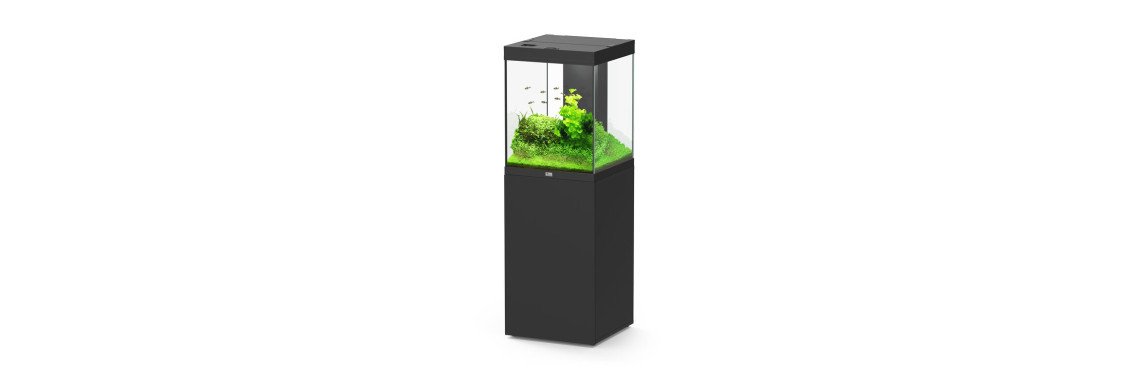 Aquatlantis - Aquarium + Meuble Led Equipé AQUA TOWER 163 Noir - 163L
