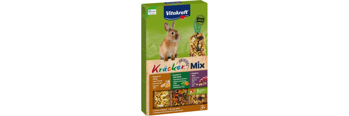 Bâtonnets à Ronger Vitakraft Kräcker Lapin Miel 2 Pièces