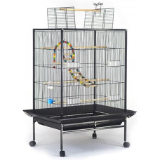 Cage à Oiseaux Perroquet avec Support en Fer Forgé