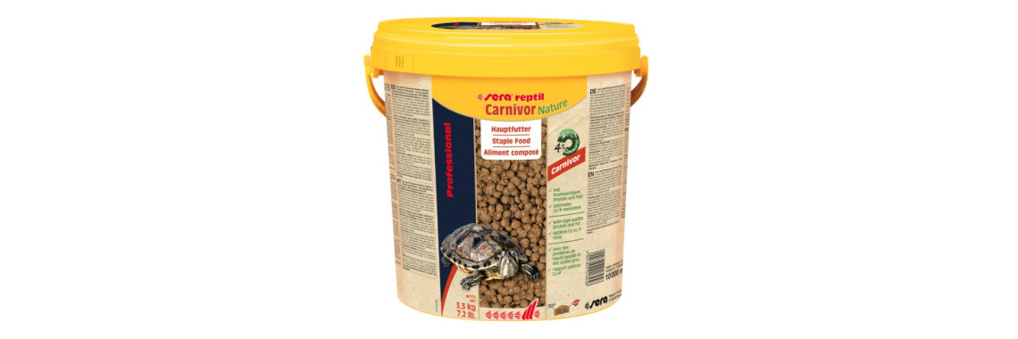 Granulés Reptile Carnivore Professional Carnivor Nature 10L Sera