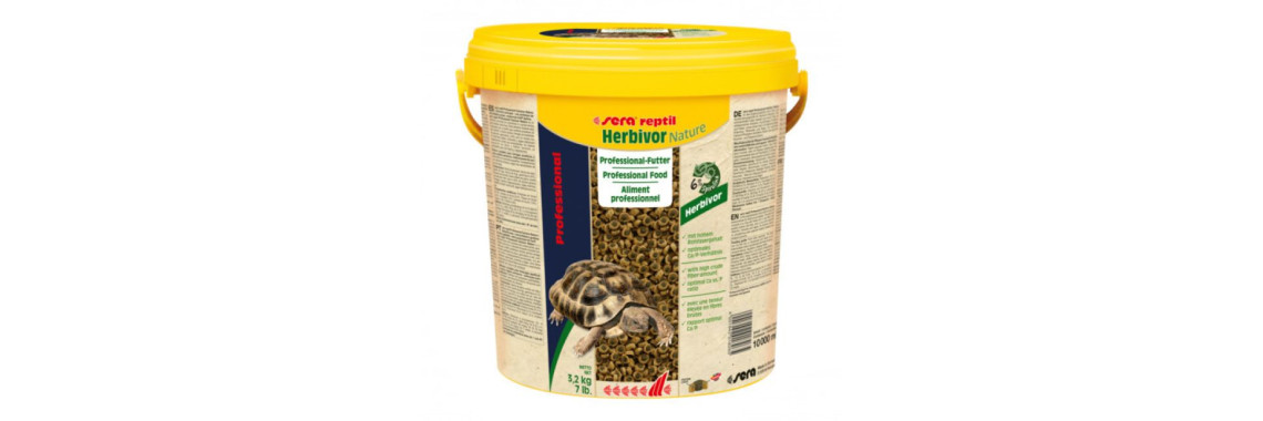 Granulés Reptile Herbivore Professional Herbivor Nature 10L Sera