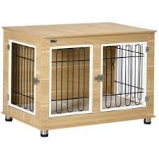 PawHut Cage pour chien sur pied avec coussin amovible