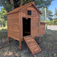 Petit poulailler Bassette S toit bois 2 poules