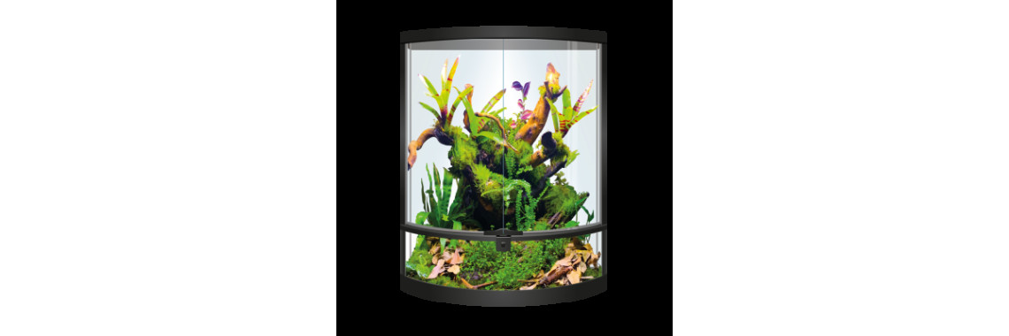 Terrariums en verre Repto Terra Half Moon – 56x28x64 cm