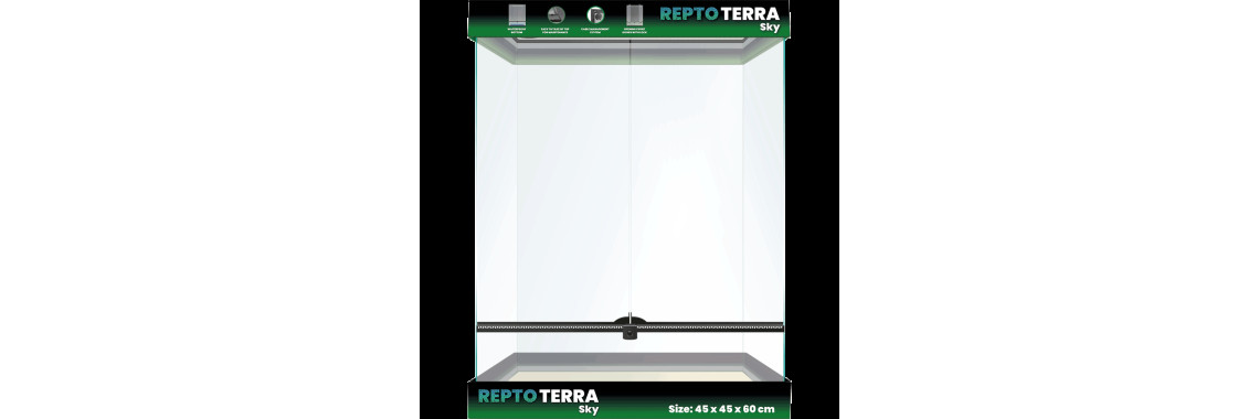 Terrariums en verre Repto Terra Sky – 75x45x75 cm