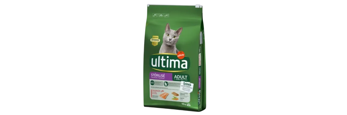 Ultima Croquettes pour Chat Stérilisé Saumon 1,5 kg