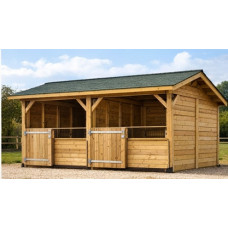 abris en bois pour chevaux