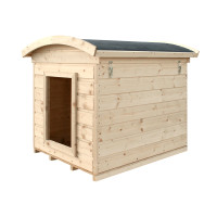 niche pour grand chien en bois