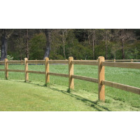 poteau bois cloture chevaux